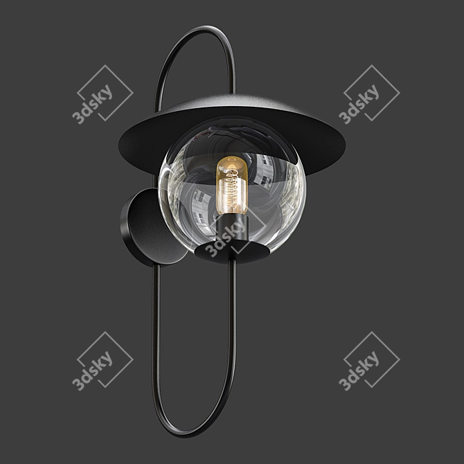 Pierce Outdoor Sconce: Timelessly Elegant Illumination 3D model image 1