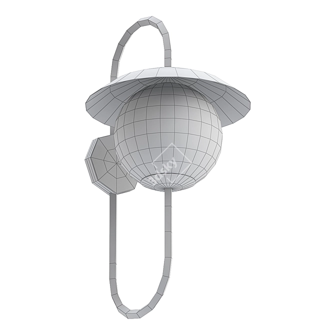 Pierce Outdoor Sconce: Timelessly Elegant Illumination 3D model image 2