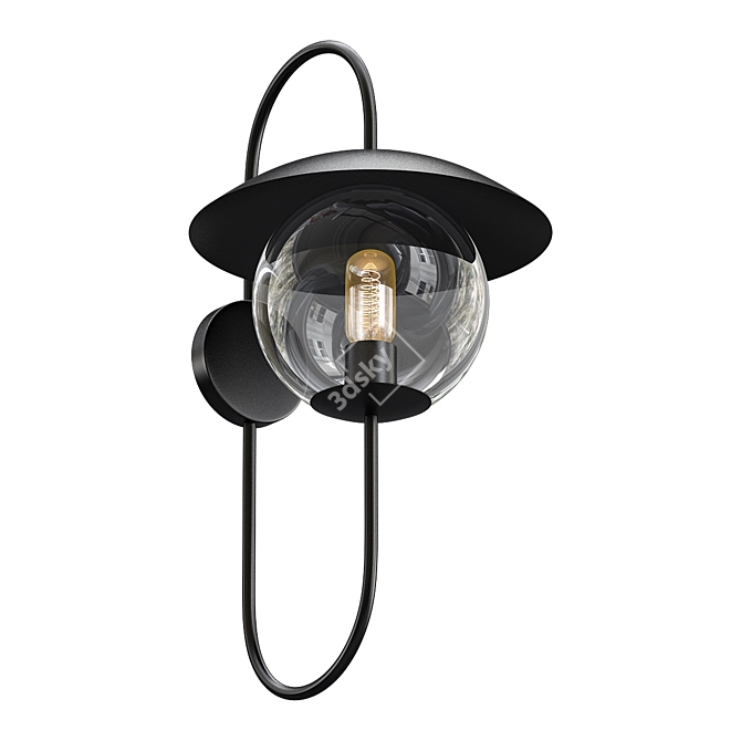 Pierce Outdoor Sconce: Timelessly Elegant Illumination 3D model image 3