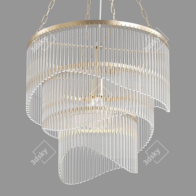 Sierra Chandelier: Graceful Illumination for Your Space 3D model image 1