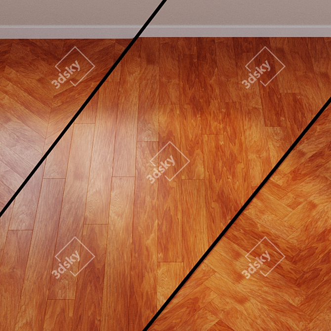 Wild Amber Maple Laminate: Quick-Step Country Collection 3D model image 1