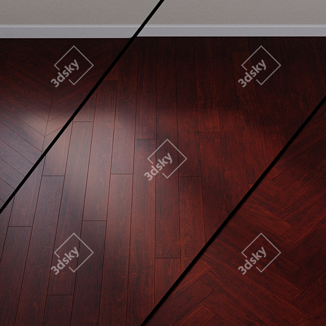 Quick-Step Country Collection: Merbau Laminate 3D model image 1