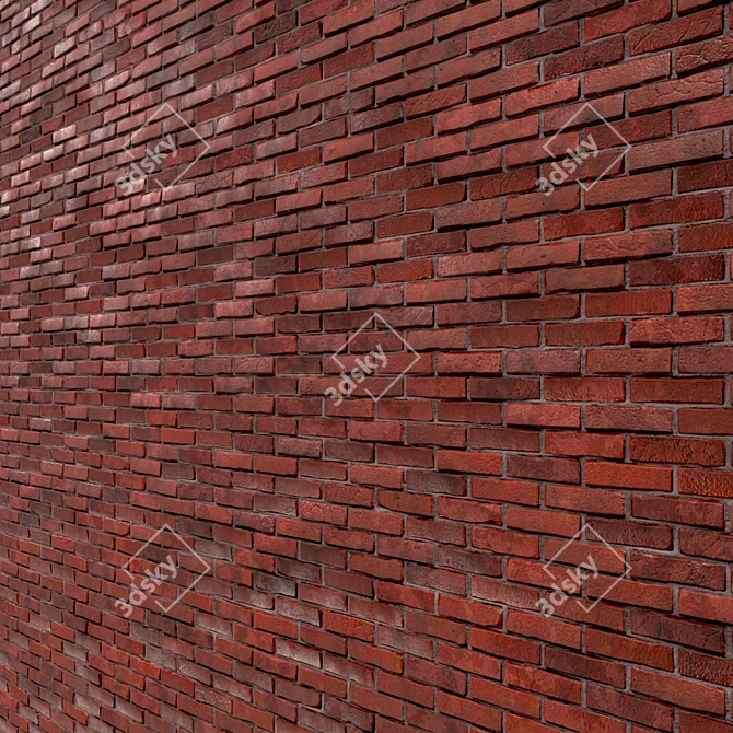 Brick Design PBR Texture 3D model image 3