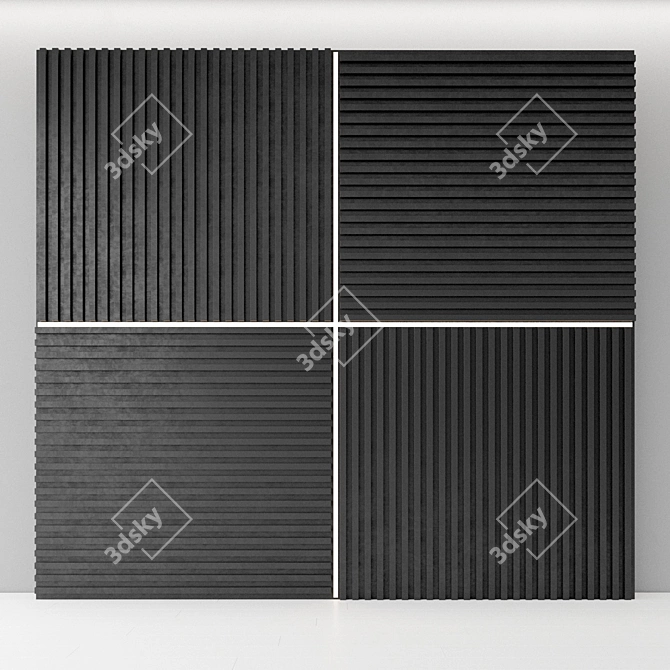 3D Decorative Wall Panel 3D model image 1