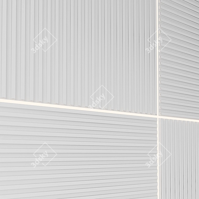 3D Decorative Wall Panel 3D model image 6