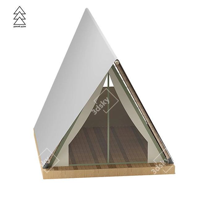 Prism Tent: Compact, Comfortable, 4x4.5m 3D model image 1