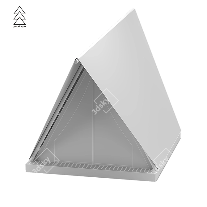 Prism Tent: Compact, Comfortable, 4x4.5m 3D model image 4