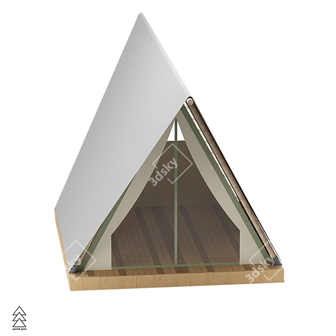Prism Tent: Compact, Comfortable, 4x4.5m 3D model image 7