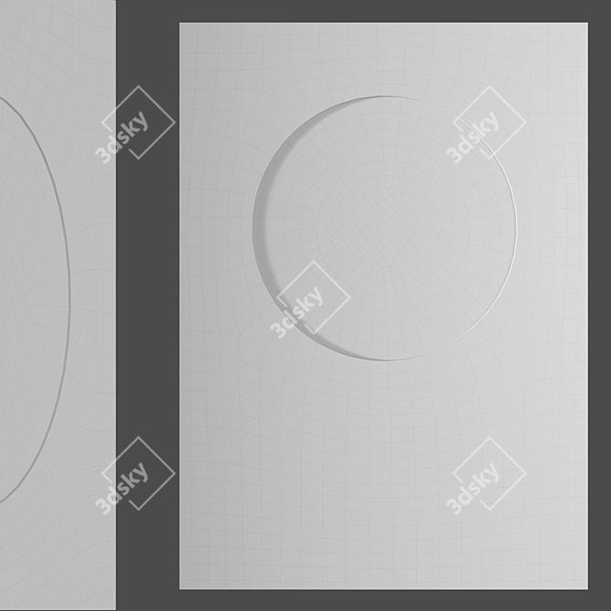 DeCastelli Solar: Artistic Metal Panel 3D model image 2