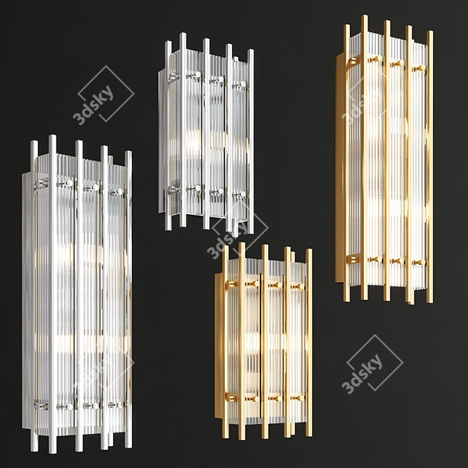 Sparks Glam Wall Lamp 3D model image 1