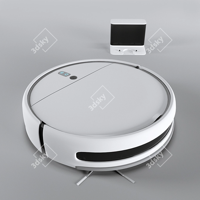 Xiaomi Mi Robot Vacuum-Mop: Powerful Cleaning with Precision 3D model image 2