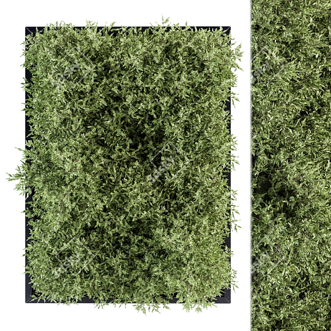 Modern Vertical Garden Wall Decor 3D model image 1