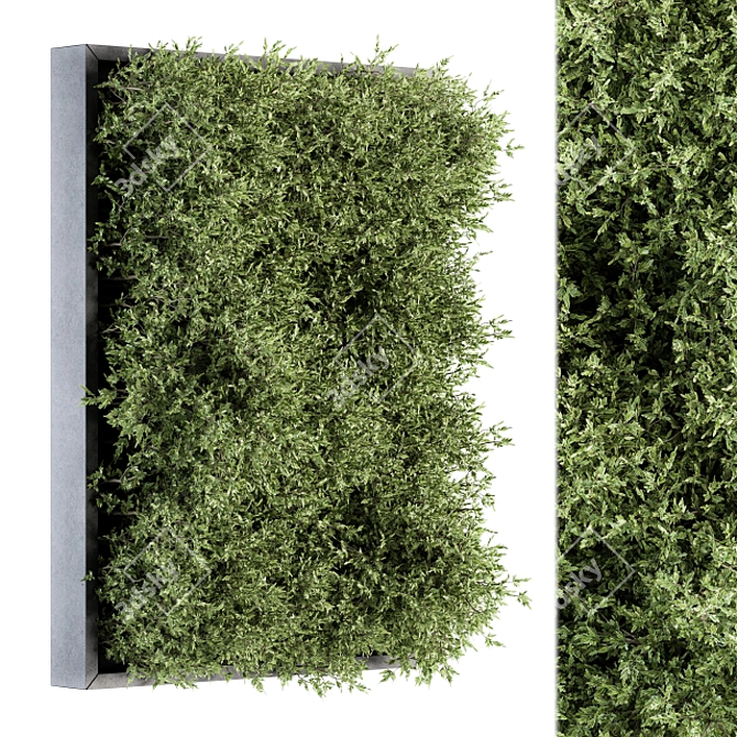 Modern Vertical Garden Wall Decor 3D model image 2