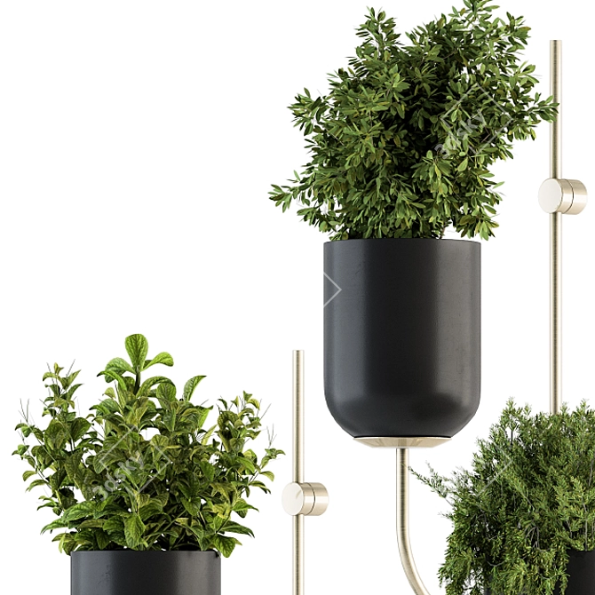 Vertical Wall Planter - Indoor Plant Holder 3D model image 2