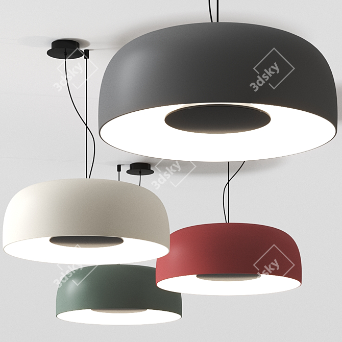 Marset Djembé 100 Pendant: Sleek Spanish Design 3D model image 1