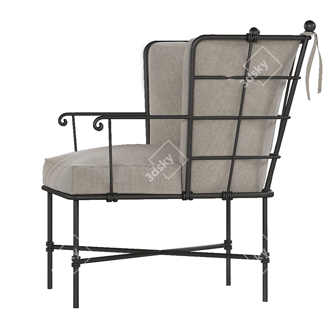 Title: Versatile Outdoor Chair Ensemble 3D model image 5