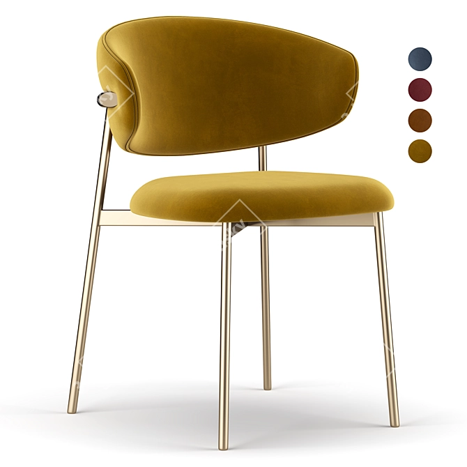 Modern Scandinavian Design Chair 3D model image 1