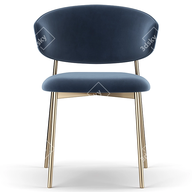 Modern Scandinavian Design Chair 3D model image 3