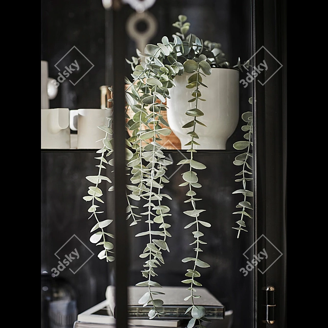 FEJKA Faux Eucalyptus: Lifelike Artificial Hanging Plant 3D model image 4