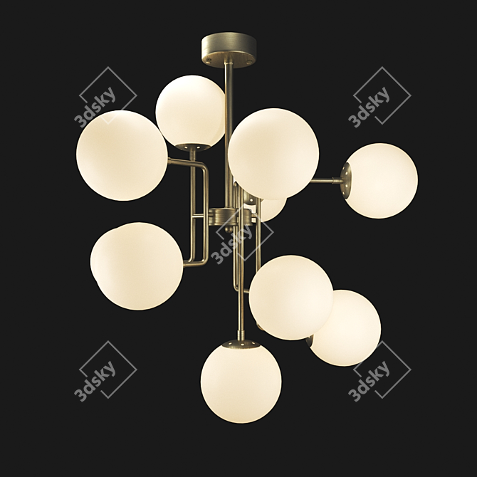 Elegant Eichholtz Chase Chandelier 3D model image 1