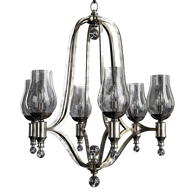 Elegant Mirabelle Chandelier 3D model image 1