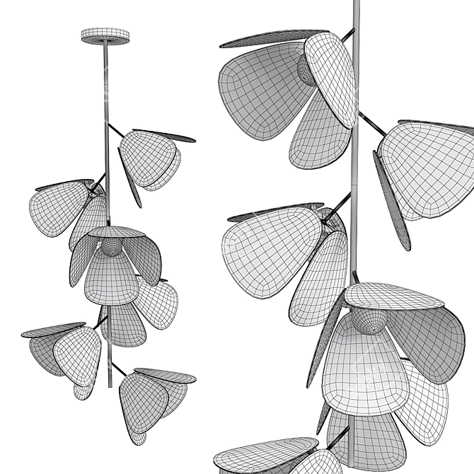 Modern Pendant Light 3D model image 2