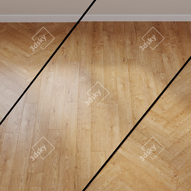 Quick-Step Eligna Oak Laminate 3D model image 1