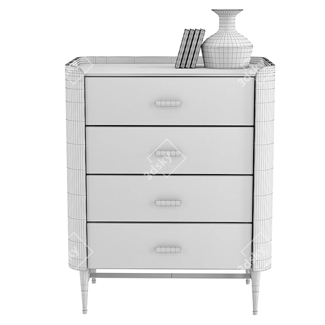 Modern Milano Dresser 3D model image 2