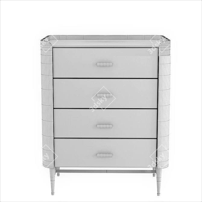 Modern Milano Dresser 3D model image 4