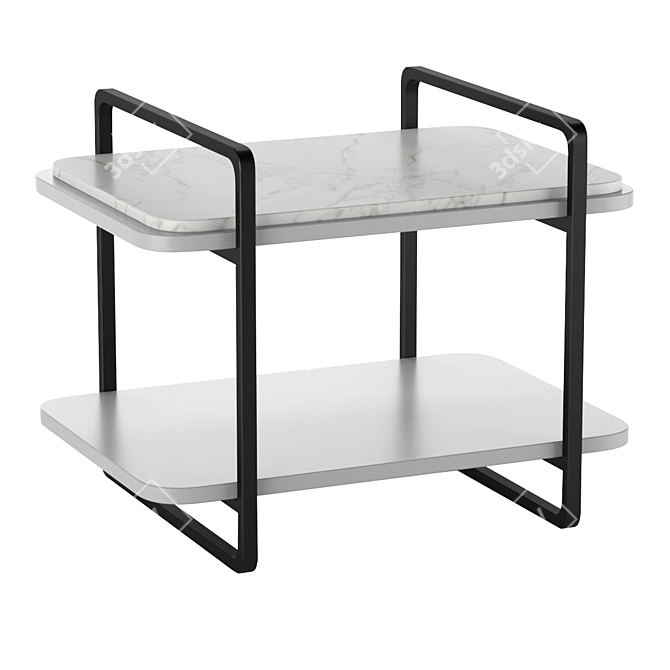 Elegant Momocca Adara Bedside Table 3D model image 1
