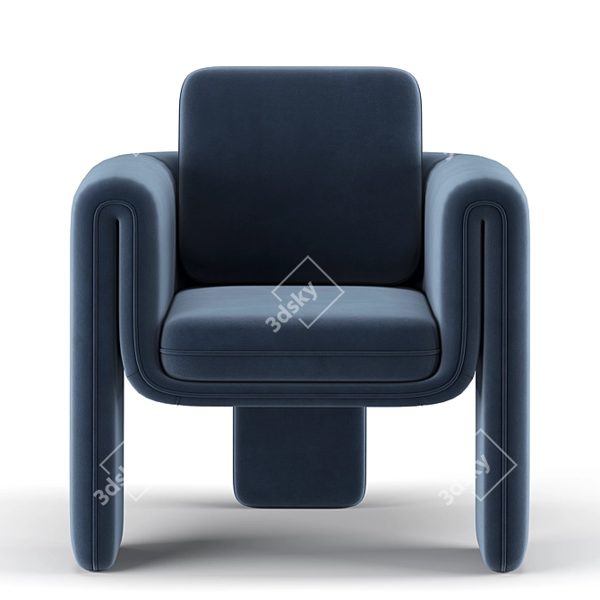 Floria: Elegant and Comfortable Chair 3D model image 3