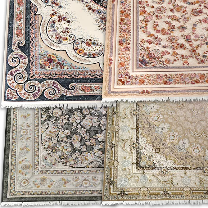 Luxury Persian Carpet Collection 3D model image 3