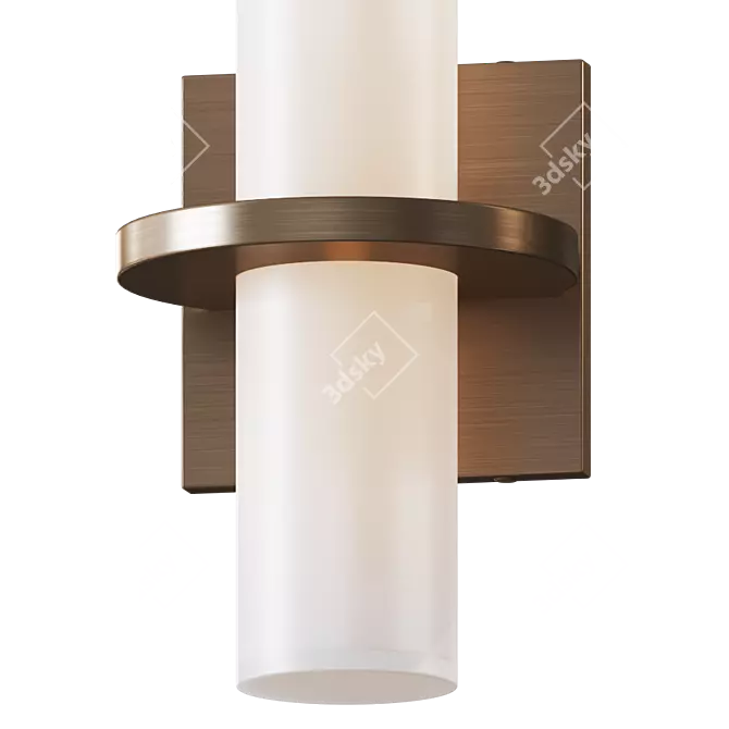 Sleek Bhutan LED Wall Light 3D model image 2