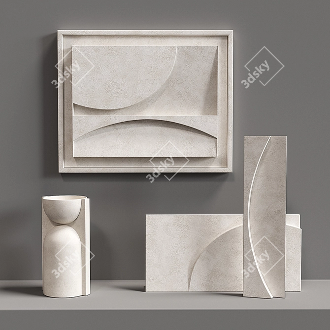 Title: Luminous Sands Relief 3D model image 3