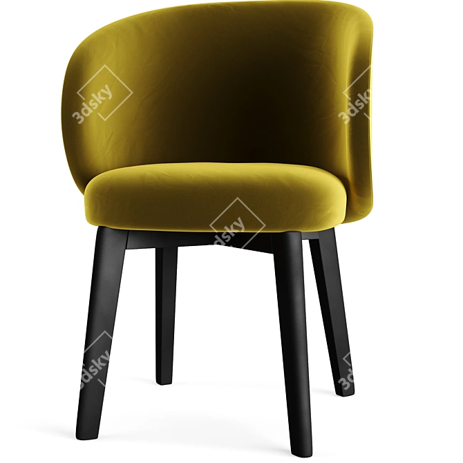 Connubia Tuka CB2117: Sleek and Stylish Chair 3D model image 1