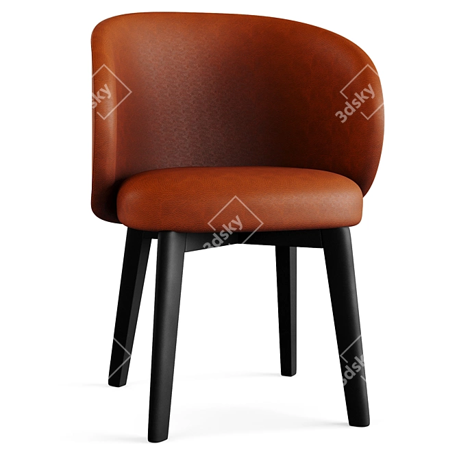 Connubia Tuka CB2117: Sleek and Stylish Chair 3D model image 4