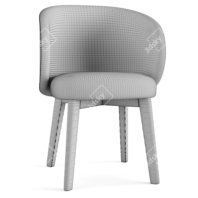 Connubia Tuka CB2117: Sleek and Stylish Chair 3D model image 5