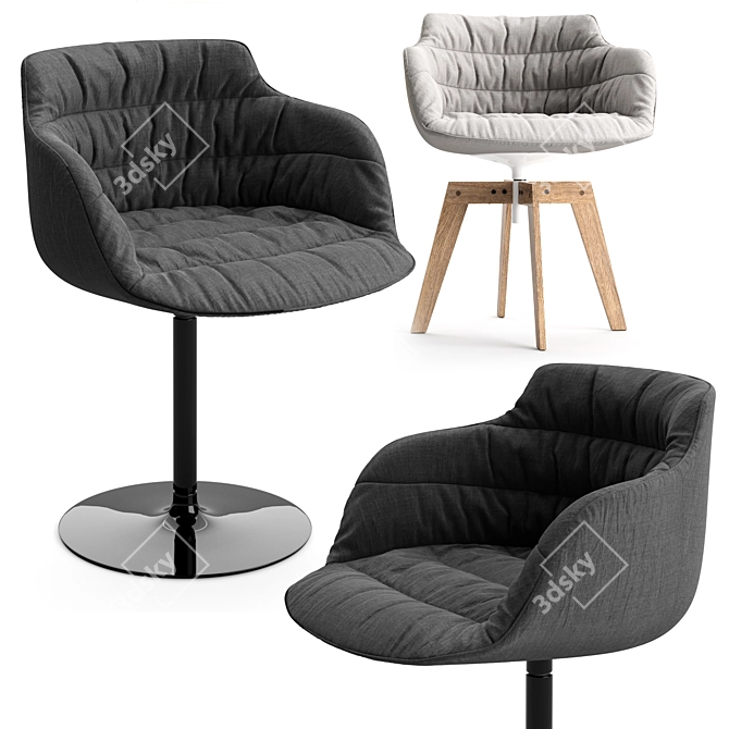 Innovative Comfort: FLOW ARMCHAIR 3D model image 3