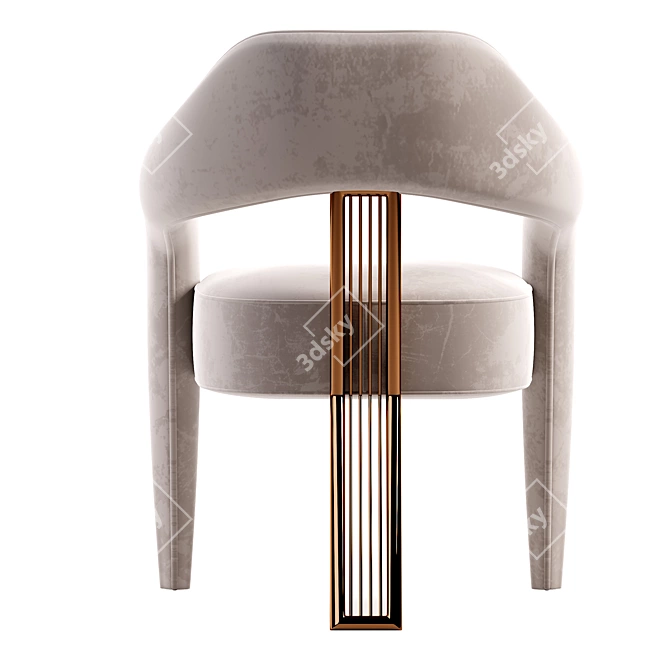 Modern Corona Chair - 3Ds Max 2014 3D model image 2