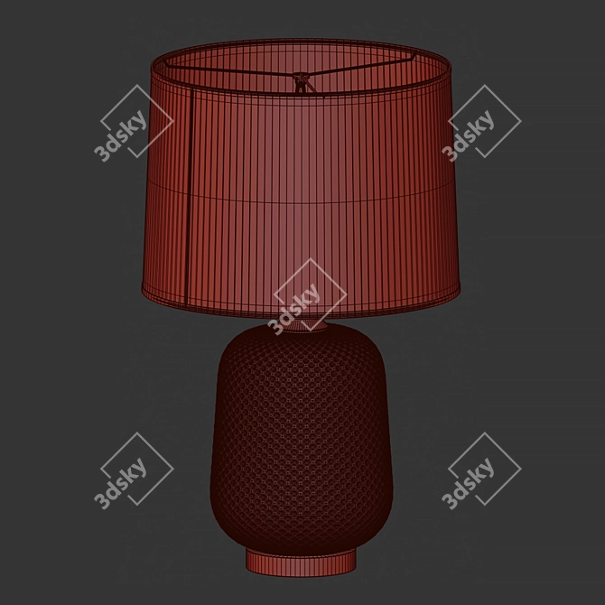 Exquisite Indian Table Lamp 3D model image 3