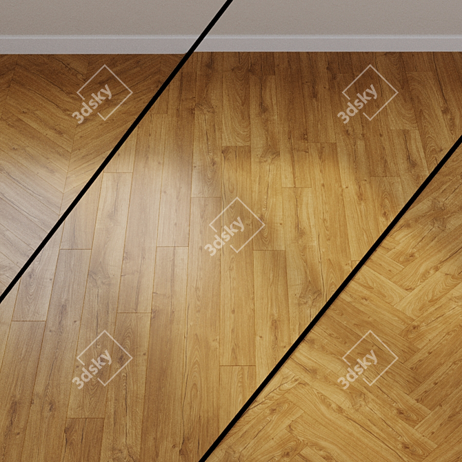 Classic Oak Laminate | Quick-step Impressive Collection 3D model image 1