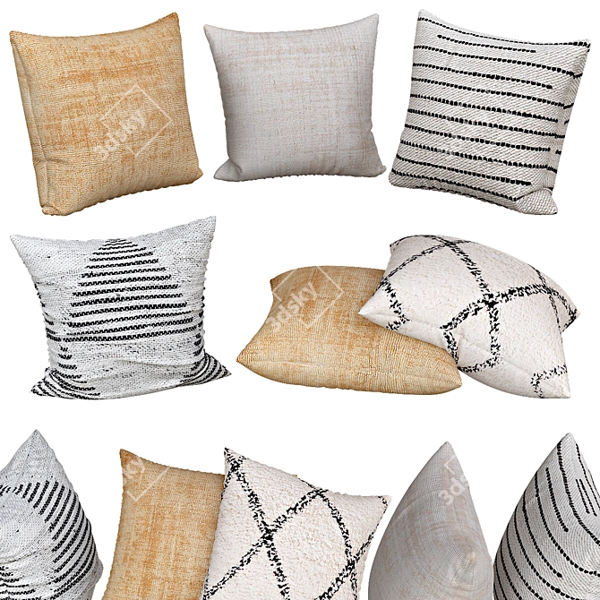 Luxury Decorative Pillows | No. 060 3D model image 1