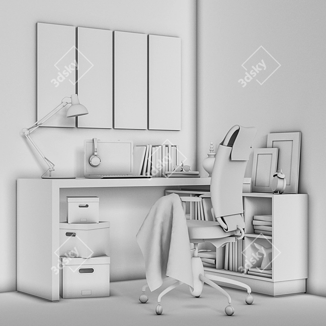 Versatile Workplace Solution 3D model image 10