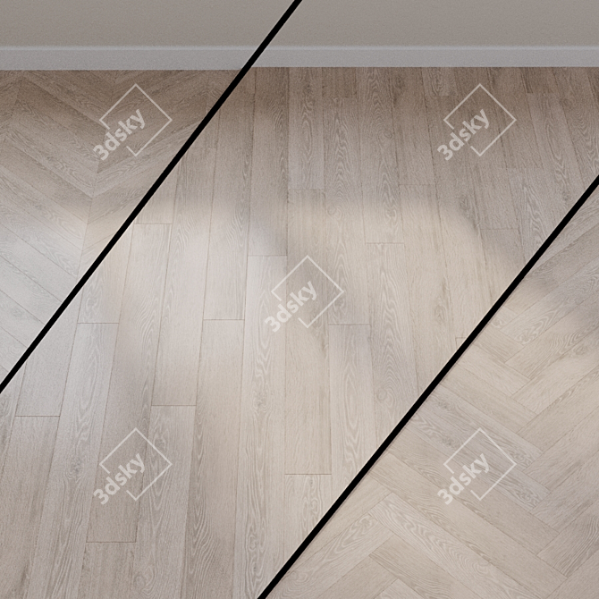 Vintage Light Oak Laminate 3D model image 1