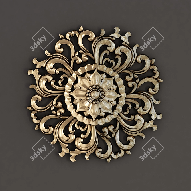 Elegant Decor Ornament Vol 02 3D model image 2