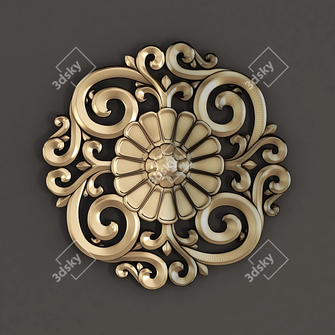 Elegant Decor Ornament Vol 02 3D model image 3