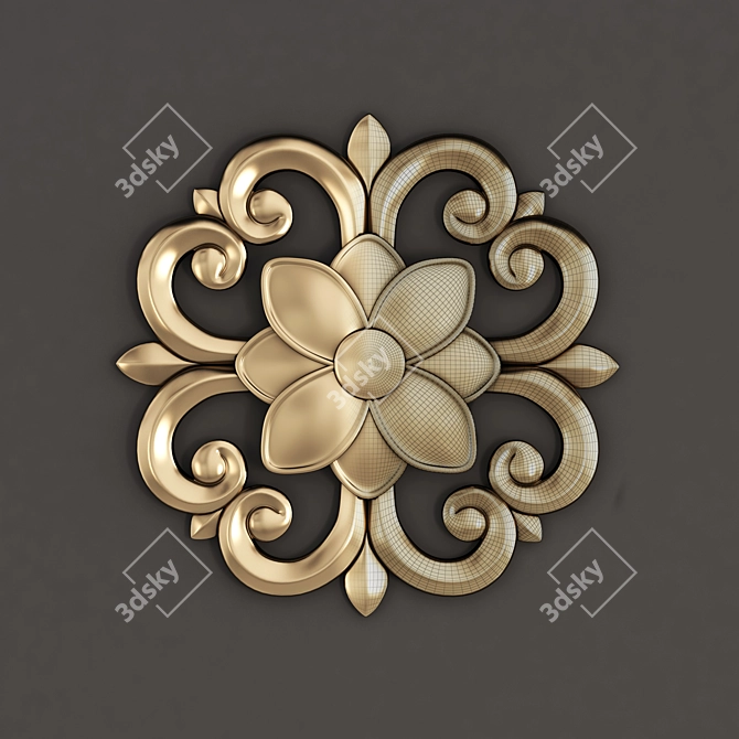 Elegant Decor Ornament Vol 02 3D model image 4