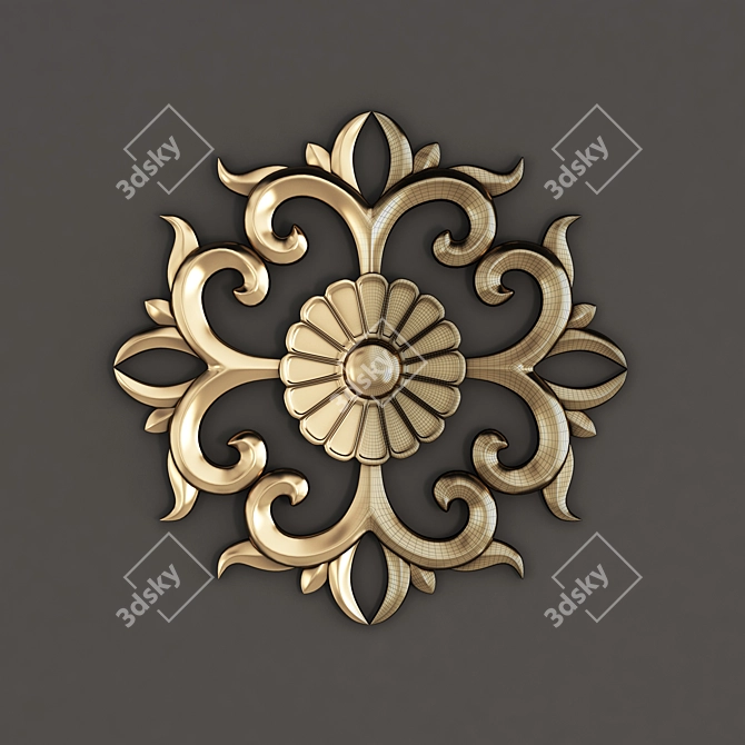 Elegant Decor Ornament Vol 02 3D model image 5