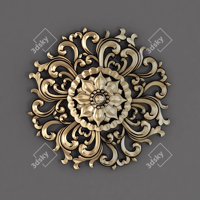 Elegant Decor Ornament Vol 02 3D model image 7