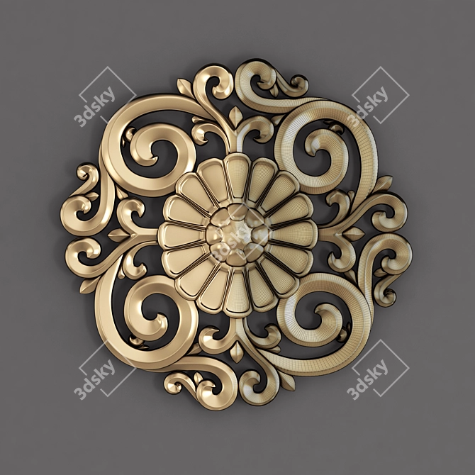 Elegant Decor Ornament Vol 02 3D model image 8